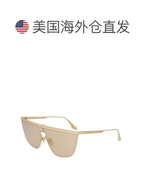 自营Victoria Beckham Metal Women's Sunglasses - gold 美国奥