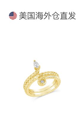 1h可退 【美国直邮】sterling forever 通用 戒指锆石