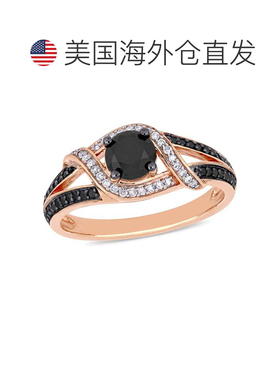 自营Mimi & Max 1ct TW Black and White Split Shank Engagement