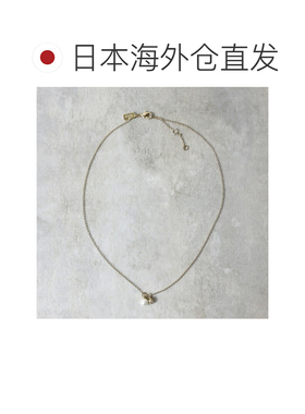 日本直邮Coach 女士项链耳环套装 黄铜珍珠水晶吊坠饰品 37444433