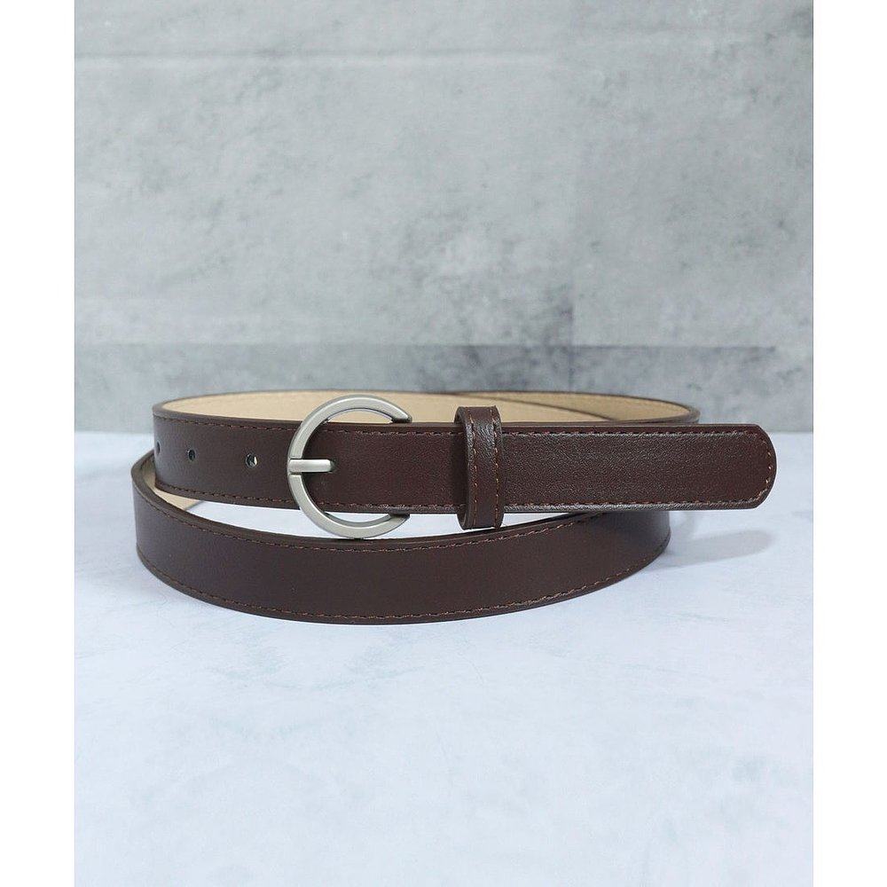 日本直邮florge 哑光银色扣PU皮革腰带 [FL8218EW008975] 银色,淘宝优惠券,粉丝福利购,淘宝优惠卷