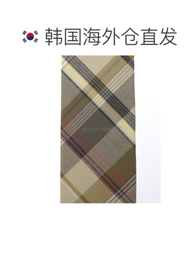 韩国直邮Engineered Garments 橄榄绿棉质马德拉斯格纹领带 (25S1