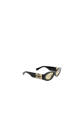 MIU MIU 女士眼镜 SMU11W16K10R SS2025 黑色 全框太阳镜