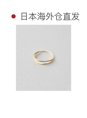 日本直邮Jouete 女士 K10黄金双线小指戒指 031404【付后1h可退】