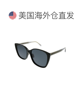 自营Bottega Veneta  BV 0218SK 001 Womens Cat-Eye Sunglasses
