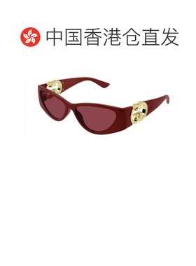1h可退 香港直邮GUCCI 女士眼镜 GG1824S003 CO 红色 几何太阳镜