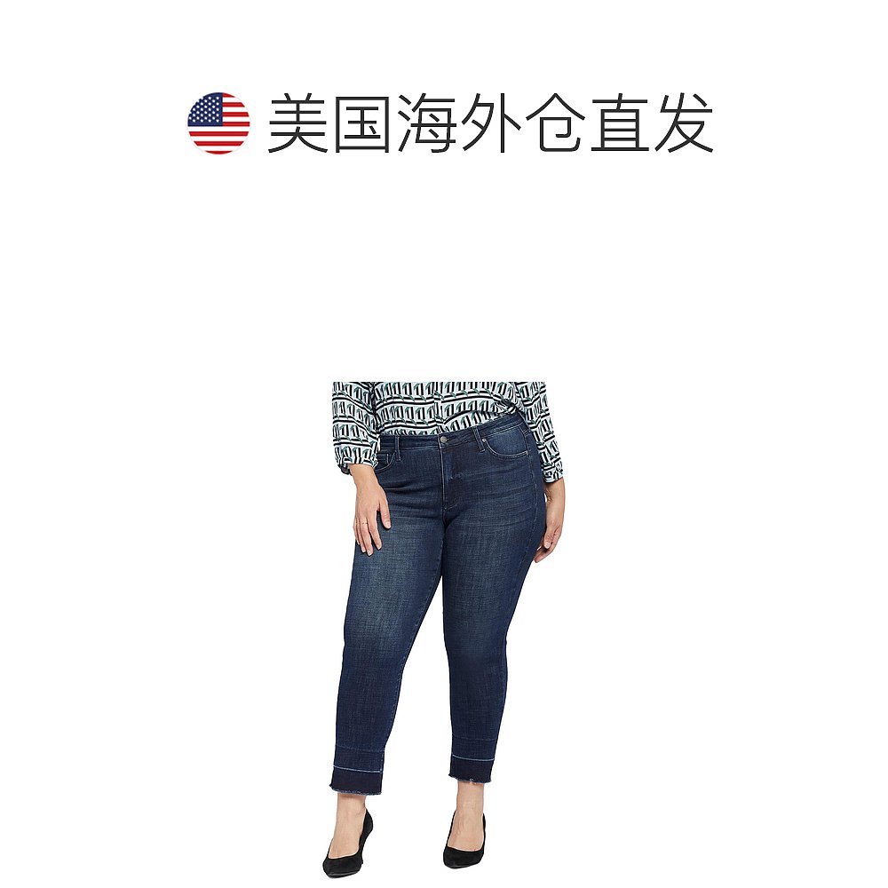 nydjPlus Sheri Slim 女式 Lift Tuck Technology 原始下摆九分牛 - 图1