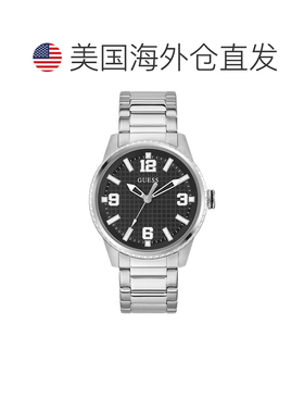 自营Guess Men's Varsity G Black Dial Watch - black 美国奥莱