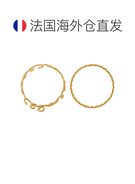 自营欧洲直邮CHLOE蔻依 女士金色黄铜手链套装
