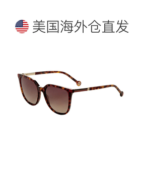 自营Carolina Herrera Women's 54 mm Brown Sunglasses - havana