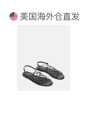 自营Steve Madden Libra Sandals Women's Black Round Toe Sling