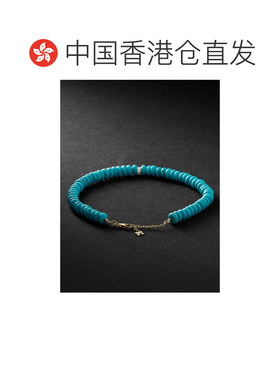 香港直邮潮奢 Tom Ford 汤姆 福特 男士 金,蓝绿色钻石珠饰手链