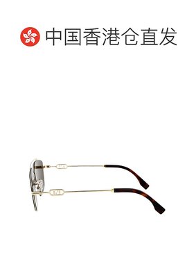 香港直邮FENDI 男士太阳镜 FE40079U32E AW2025 绿色 徽标太阳眼