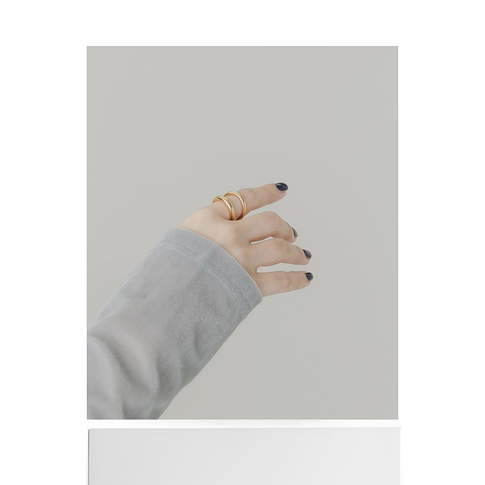 1h可退 日本直邮官方授权 SMELLY 不锈钢渐变线条戒指 - 图3