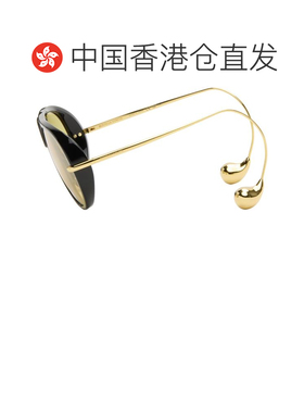 香港直邮Bottega Veneta 葆蝶家 男士 黑色 Drop 飞行员太阳镜 BV