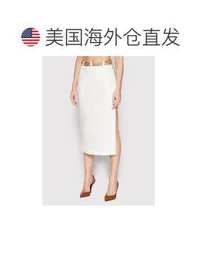自营Patrizia Pepe Viscose Long Women's Skirt - white 美国奥