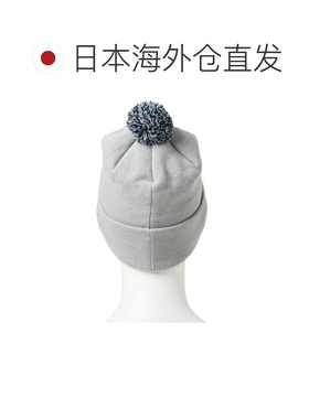 日本直邮NEW ERA 男女针织帽带绒球纽约扬基队灰色14669954