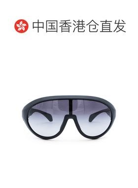 香港直邮Moncler 盟可睐 女士 黑色对比色椭圆形太阳眼镜 MU01F00