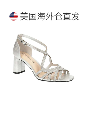 自营Women's Bella Vita Aliette 51-2627 Sandals Silver Rhines