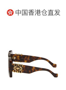 1h可退 香港直邮潮奢 LOEWE 罗意威 女士 棕色 Beveled Square Ma