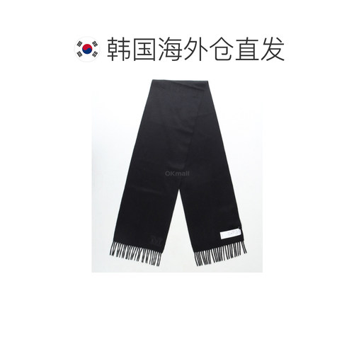 韩国直邮MAX MARA WKCLARA骆驼毛黑色流苏围巾纯色保暖百搭 - 图1