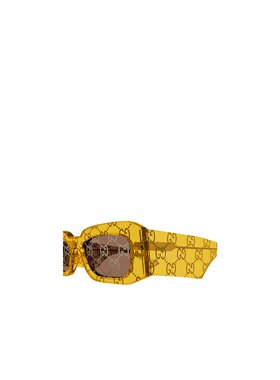 GUCCI 男士眼镜 GG1426S007 CO 棕色 矩形太阳镜