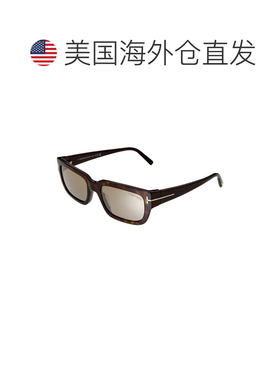 自营Tom Ford男女通用Ezra 54mm太阳眼镜-棕色 美国奥莱直发