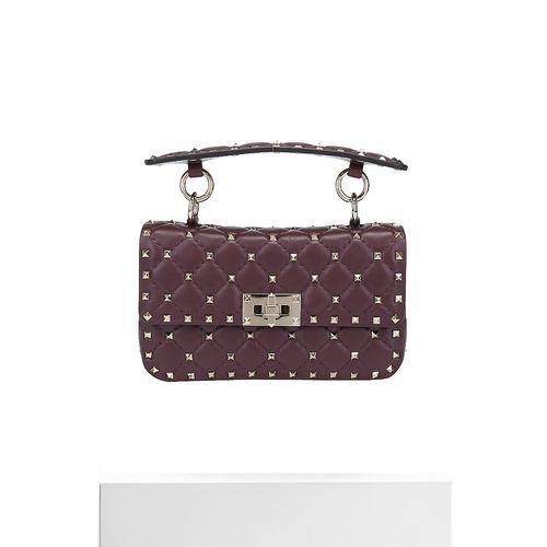 【99新未使用】香港直邮Valentino 小号spike单肩包 SW2B0123NAP - 图3