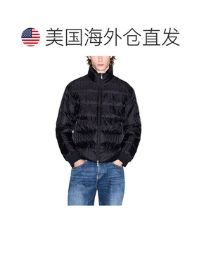 自营Armani Exchange Polyamide Men's Coat - black 美国奥莱直
