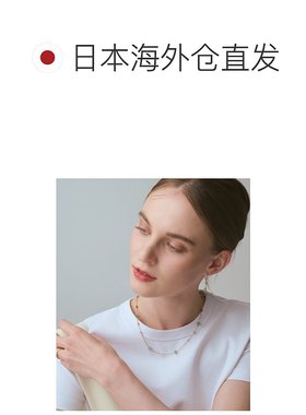 1h可退 日本直邮agete 阿卡朵 女士天然石项链 蓝绿色系 多层次搭