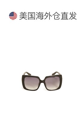 自营guess水钻徽标塑料方形太阳镜 - 银白色 美国奥莱直发