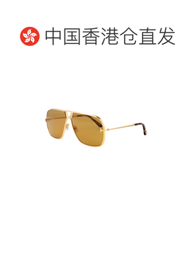 1h可退 香港直邮TOM FORD 男士太阳镜 FT120430E CO 金色 徽标太