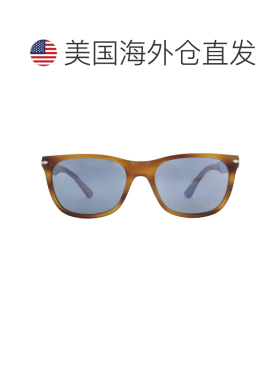 自营Persol Light Blue Rectangular Unisex Sunglasses PO3291S