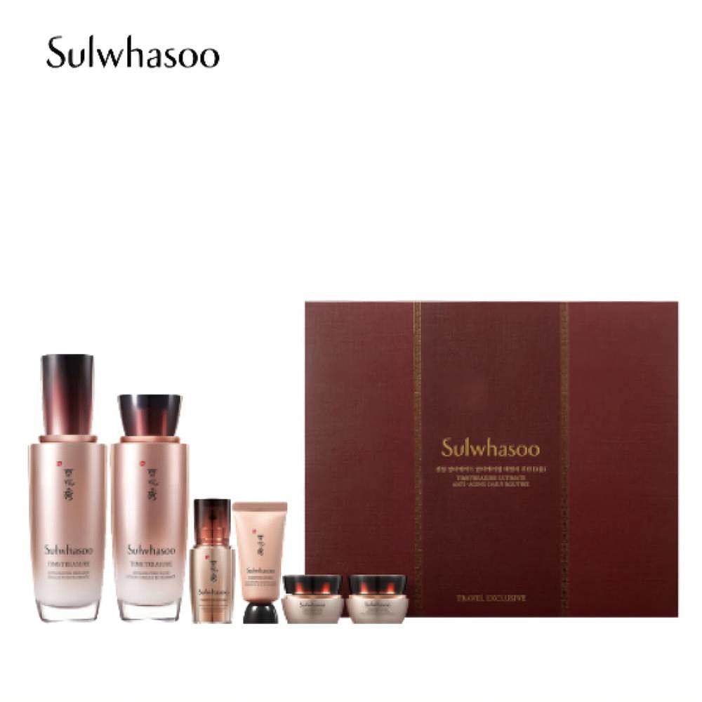 韩国直邮sulwhasoo秘时臻金女礼盒 天猫国际全球探物面部护理套装