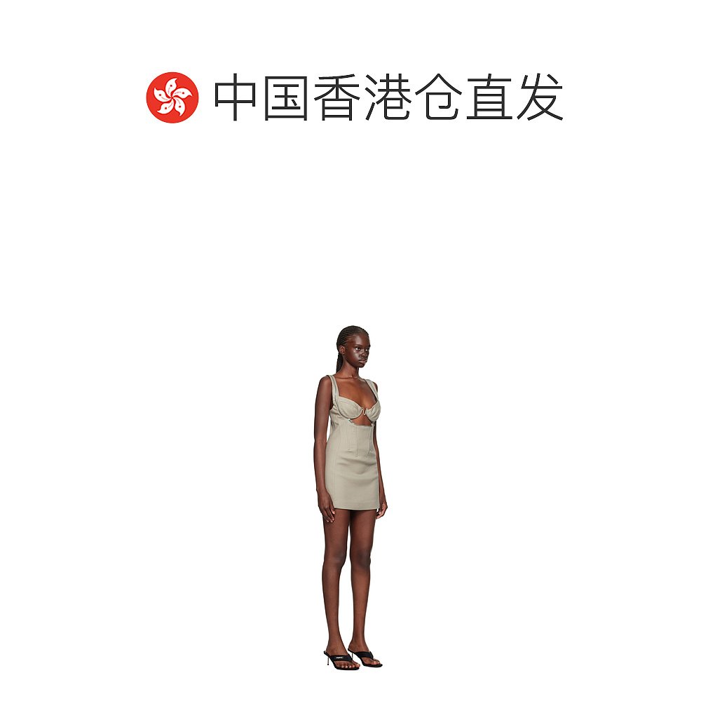 香港直邮Dion Lee 女士半身裙 A9967F23ALLOY - 图1