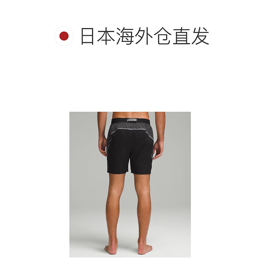 日潮跑腿Lululemon Pace Breaker 短裤（无内里） 7 英寸 Black/p - 图1