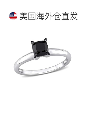 自营mimi & maxMimi&Max 1ct TW缓切黑钻石单颗订婚戒指14k白金-