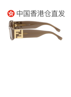 1h可退 香港直邮Fendi 芬迪 女士 棕色 Forever 太阳镜 FE40204I5