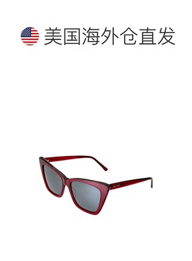 自营Jimmy Choo 女士 LUCINE 55 毫米太阳镜 - 红色 美国奥莱直发