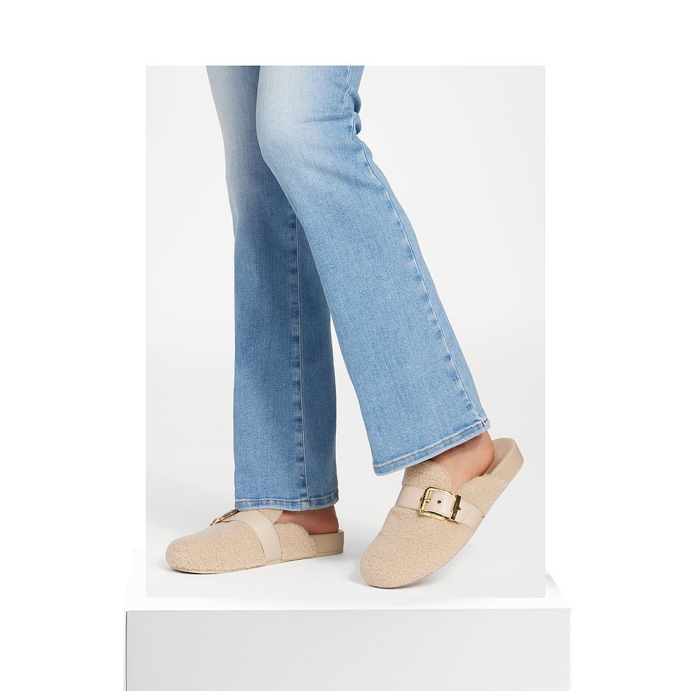 自营guessSumly Faux-Shearling Clogs - black 美国奥莱直发 - 图3