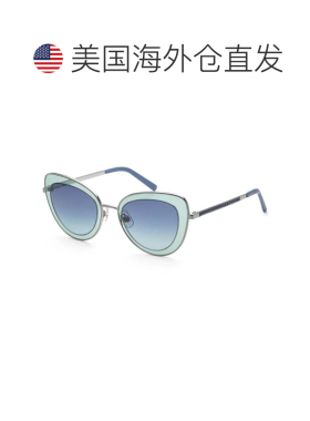 自营Swarovski Women's Shiny Light Ruthenium 51mm Sunglasses