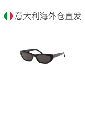 1h可退 香港直邮SAINT LAURENT 男士太阳镜 SLM126001 CO 黑色 猫