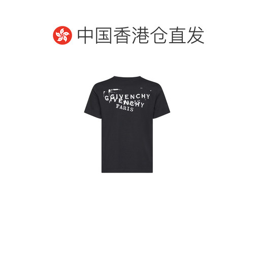 1h可退 香港直邮GIVENCHY 女士T恤 BW70FJP7A7001 CO 黑色 