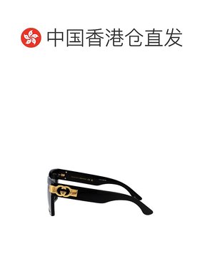 香港直邮GUCCI 女士眼镜 GG1689S001 SS2025 黑色 几何框太阳镜