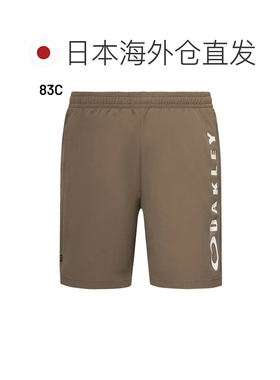 日本直邮OAKLEY 男士短裤 吸汗速干 UPF50+ 运动训练 梭织短裤 黑