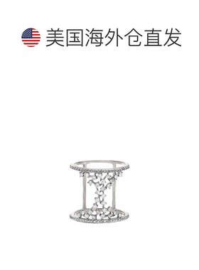 自营 diana m.14K白金多石戒指-白色 美国奥莱直发