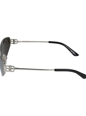 BALENCIAGA 女士眼镜 BB0335S006 SS2024 灰色 金属框太阳镜