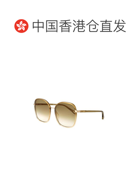 香港直邮CHLOÉ 女士太阳镜 CH0031S022 AW2025 金色 CH0031S