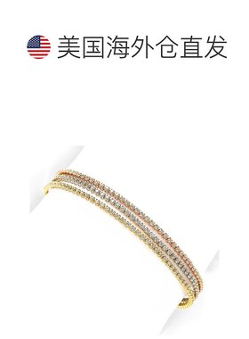 自营Suzy Levian 三色纯银立方氧化锆手链 - 白色 【美国奥莱】直