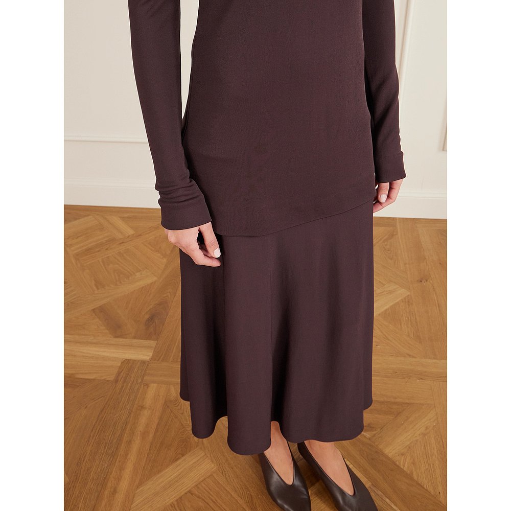 香港直邮Jil Sander 吉尔 桑达 女士 层叠感针织长款连衣裙 J04CT - 图2